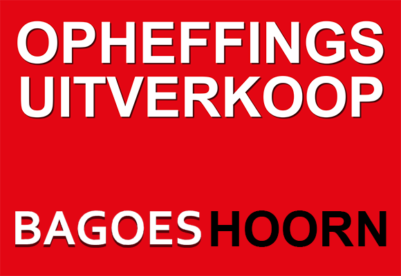 Hoorn opheffingsuitverkoop